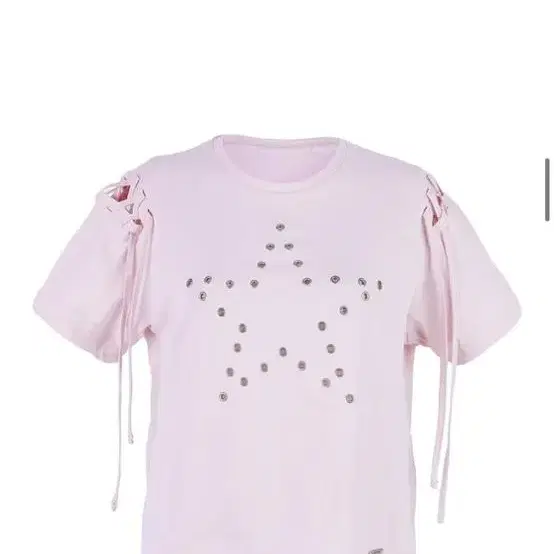 cerric 세릭 EYELET STAR HALF TOP / PINK