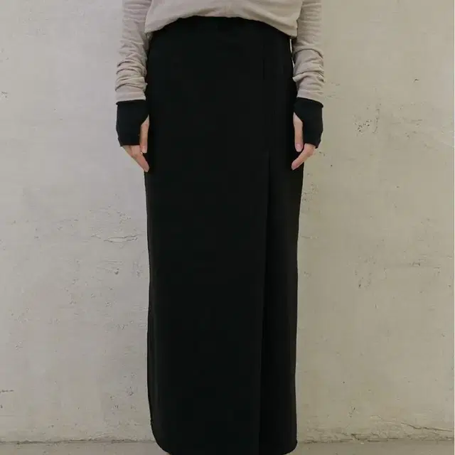 코큐(kokyuu) terry warp skirt 롱스커트