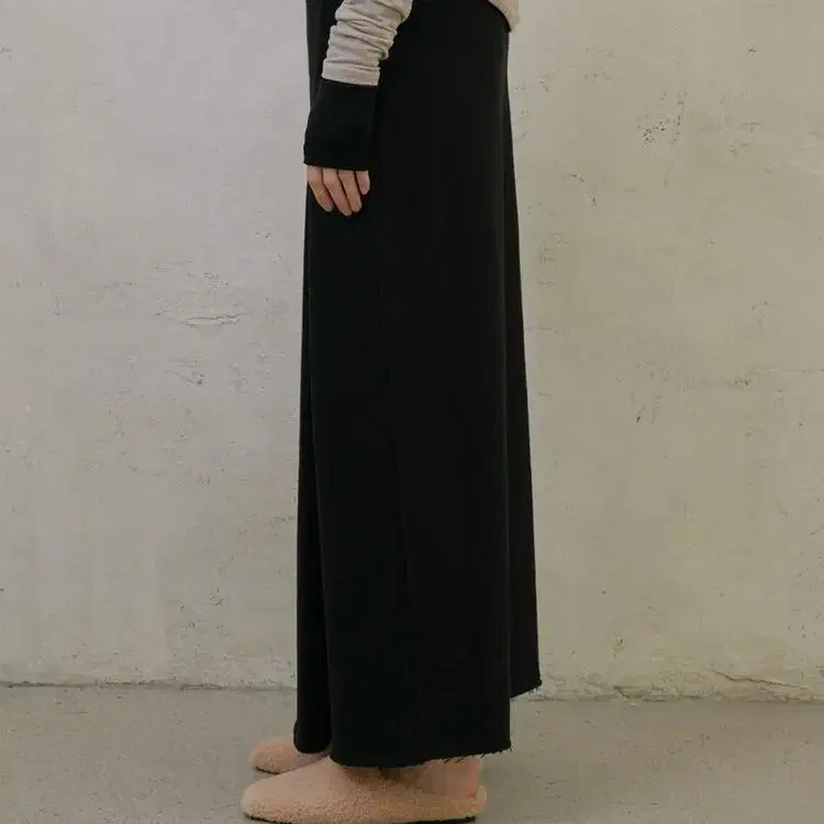 코큐(kokyuu) terry warp skirt 롱스커트