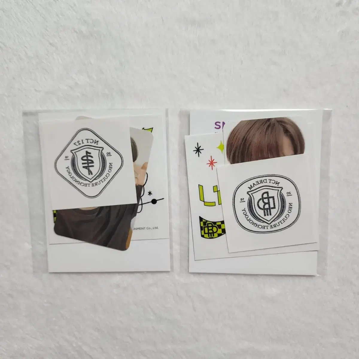 SMCU NCT photocard tattoo stickers sealed nct dream 127 jisung marks