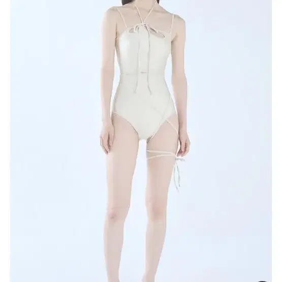 페인오어플레져 수영복 ORCHID SWIMSUIT light beige