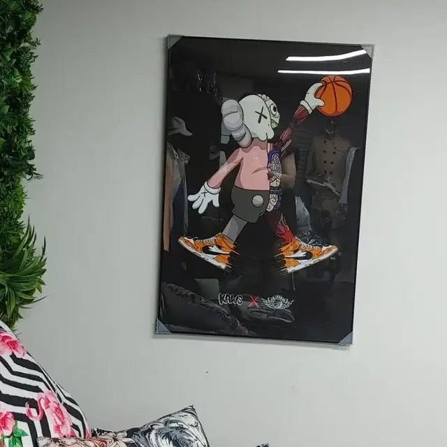 나이키 조던 농구 카우스 kaws 대형 그림 액자 팝아트 인테리어소품