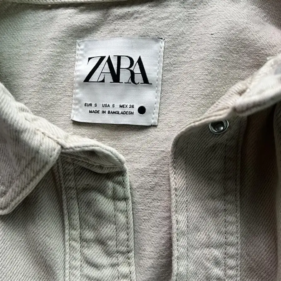 Zara 자라 윈드자켓 셔츠 베이지 S사이즈