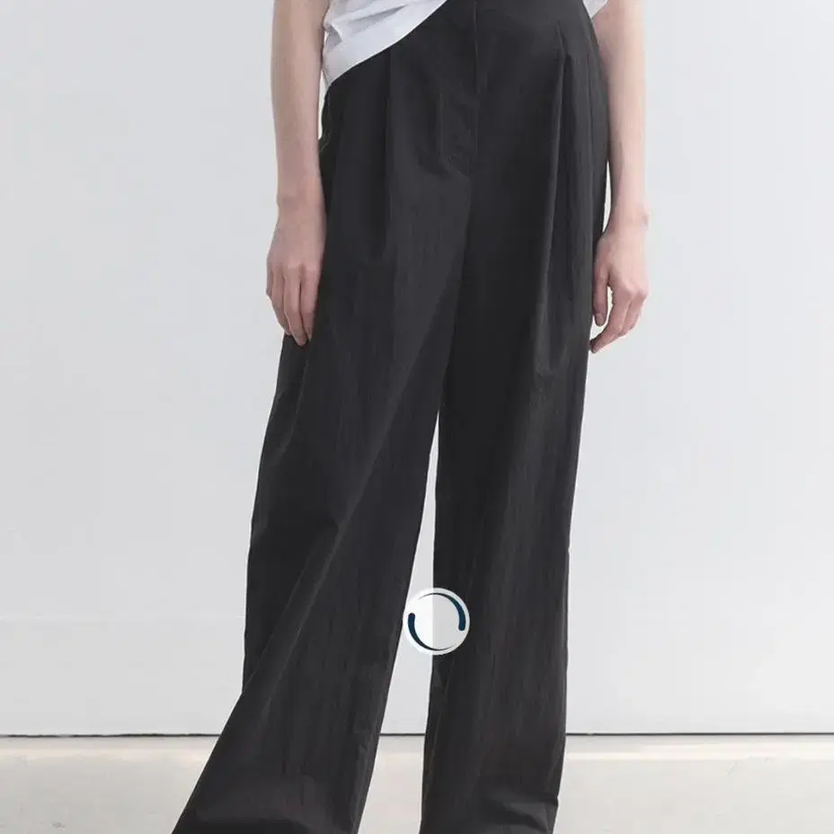 레이스 rrace cotton wide pintuck pants