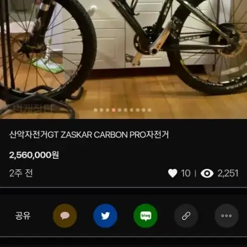 산악 GT ZASKAR CARBON PRO 자전거