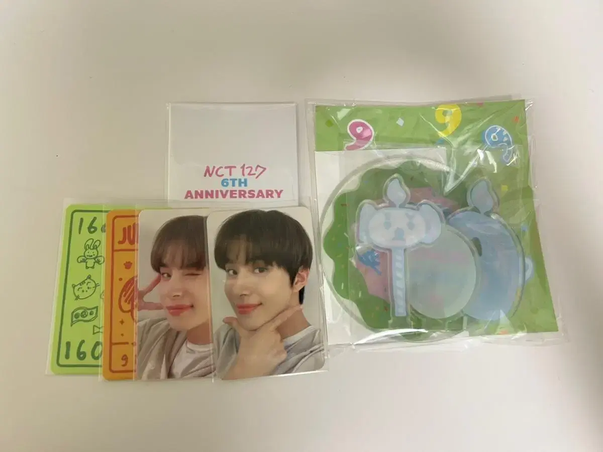 NCT jungwoo 6th Anniversary Lucky Card