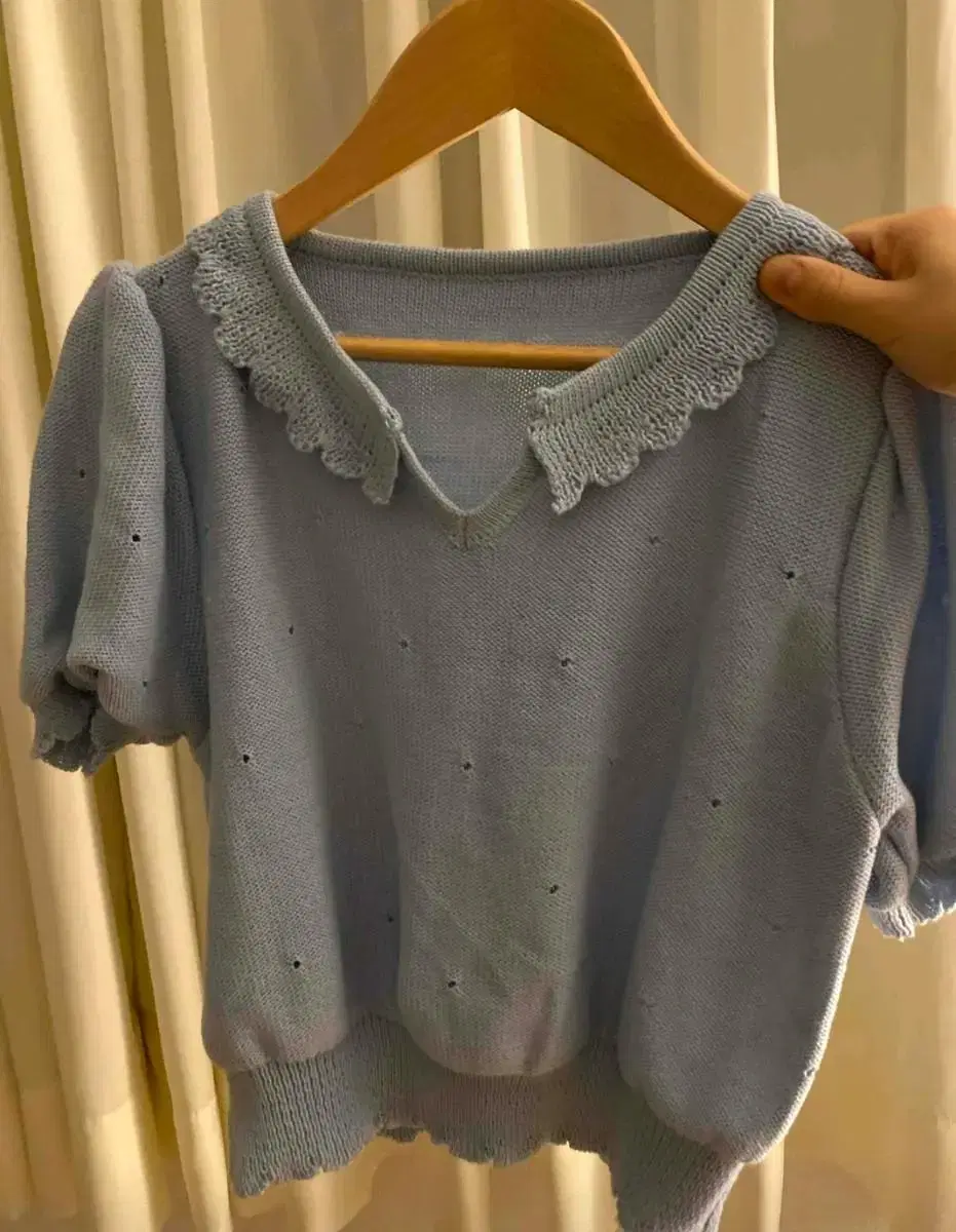 [New Products] Short-sleeved Cropped Knit