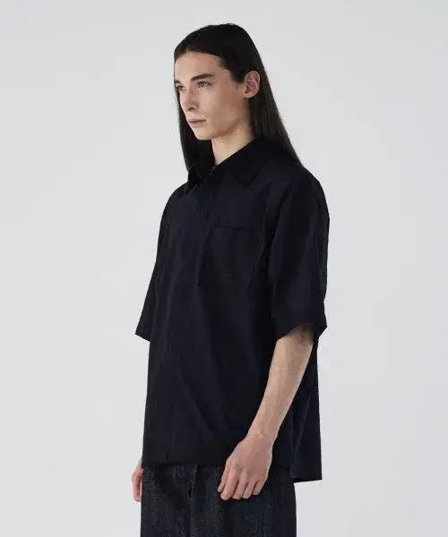 [L] Garmontable Seersucker Pocket Half Shirt (New)