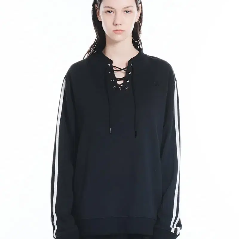 CERRIC EYELET SYMBOL SWEATSHIRT