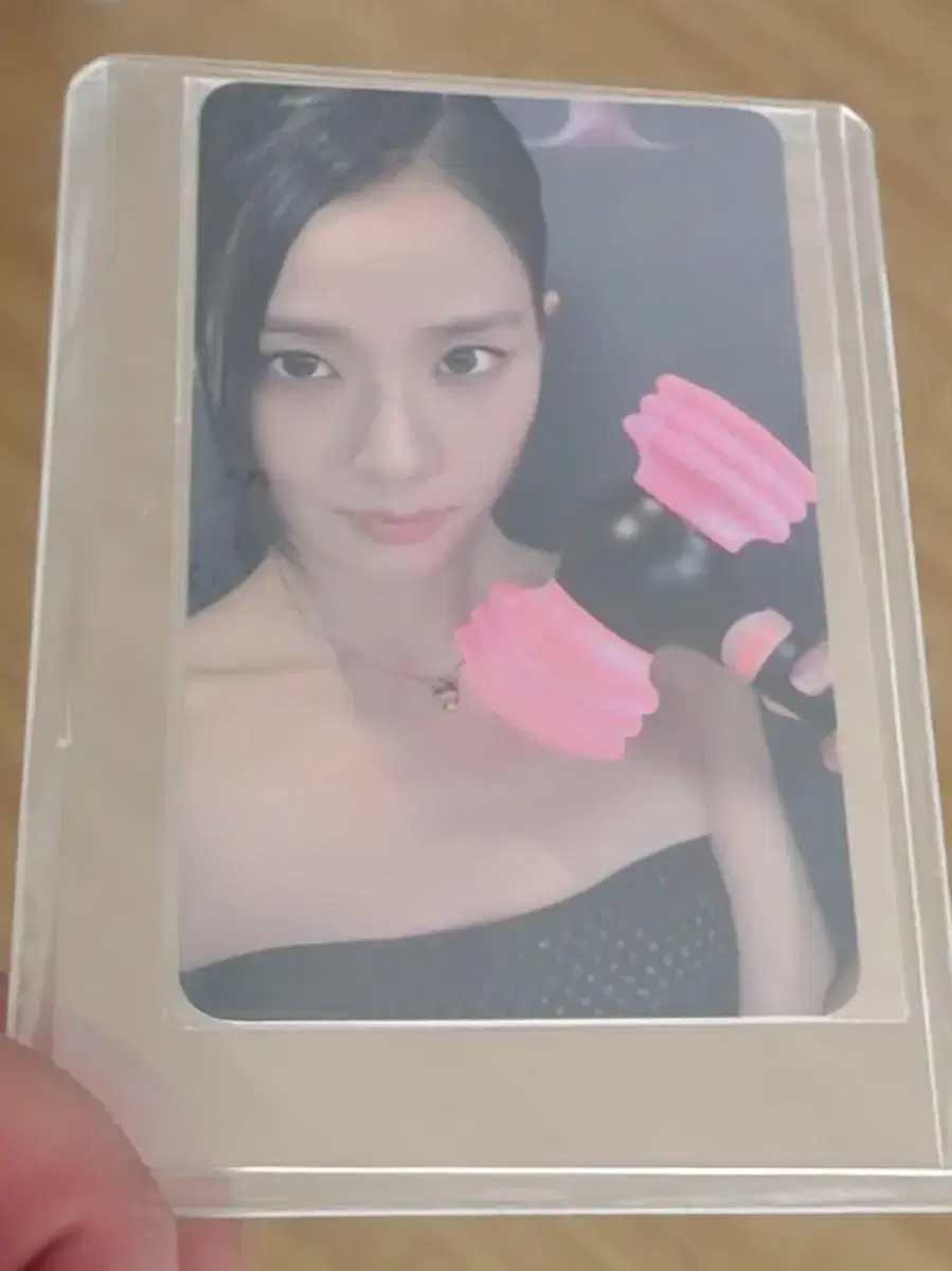 Black Pink jisoo lightstick photocard unsealed