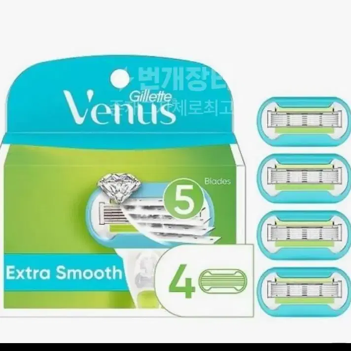 정품 Gillette Venus Extra Smooth 리필 면도날