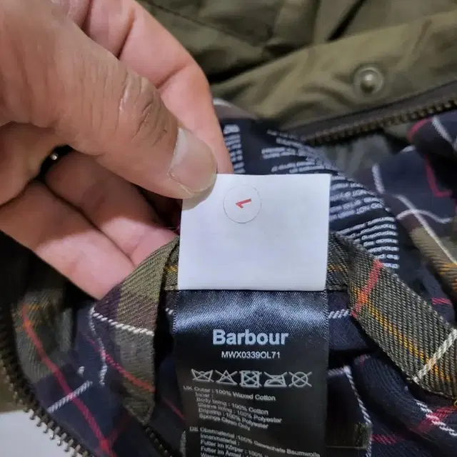 [S]95~슬림100  Barbour 바버 자켓