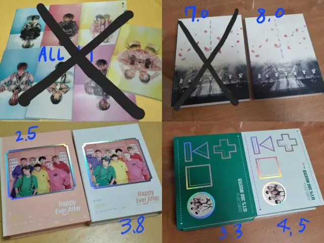 방탄 md dvd 블레 메모리즈 썸패 전시회 도록 윙즈 에필콘 화에필