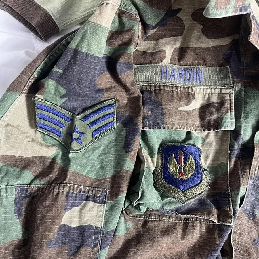 90s usa usaf 미군 카모 bdu 자켓