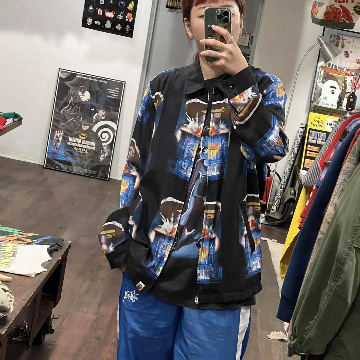 [M] 베이프자켓 Invasion Rayon Jacket