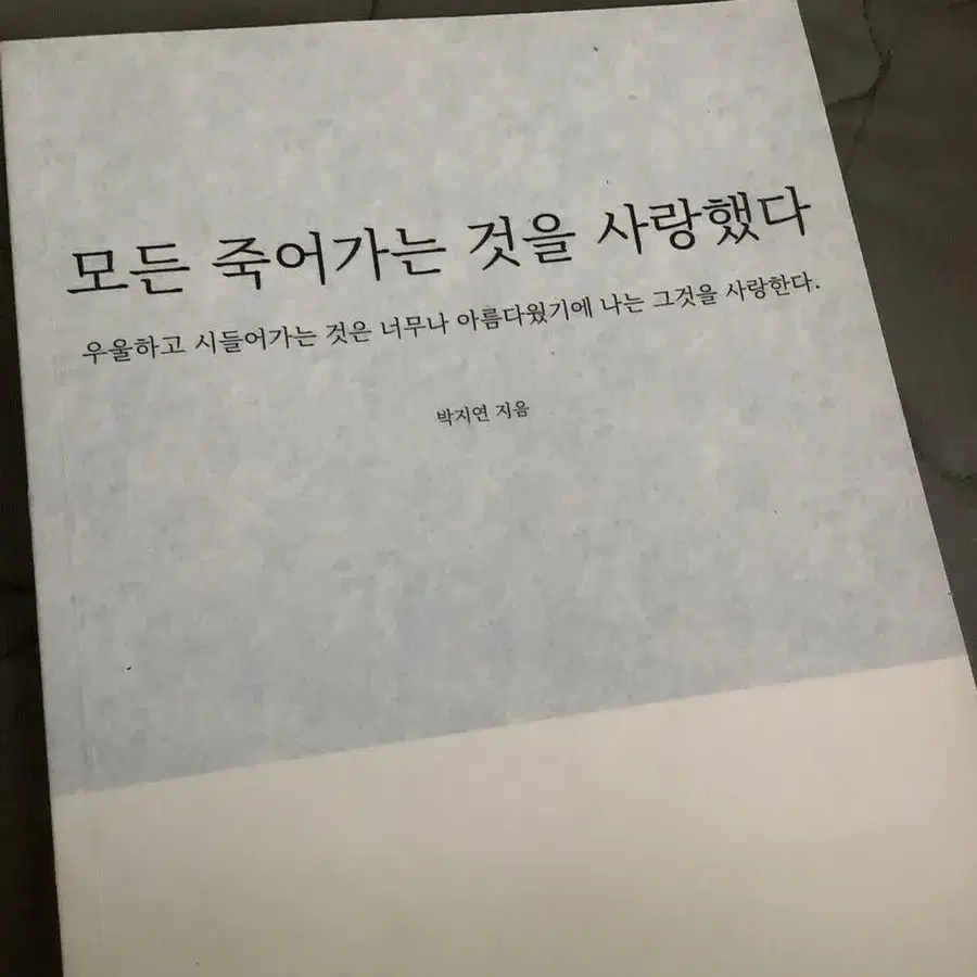 모든 죽어가는 것을 사랑했다