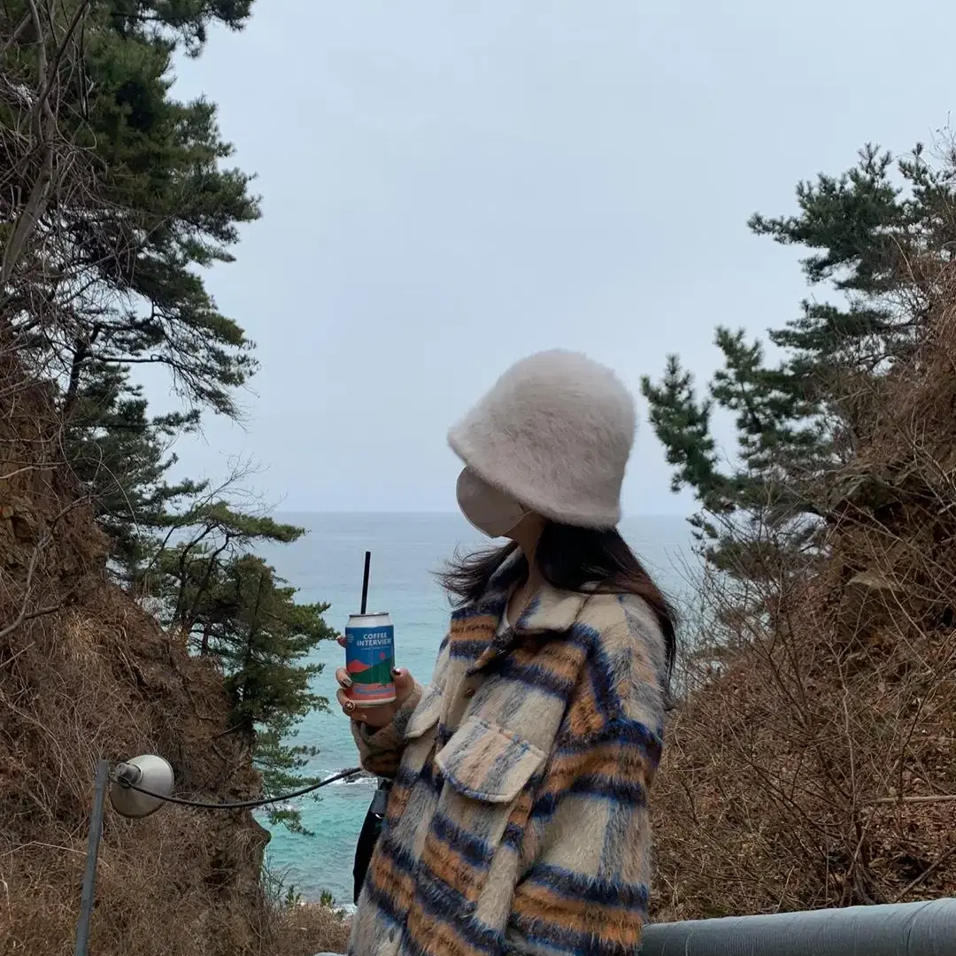 (새상품/아이컬러) 얼굴소멸 앙고라 버킷햇 벙거지 모자