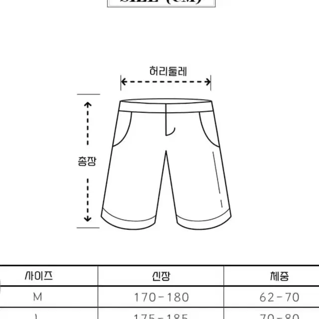 남성 5부데님팬츠