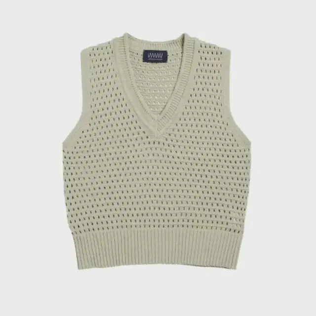 왓에버위원트 니트조끼(베스트) / NET V-NECK KNIT VEST