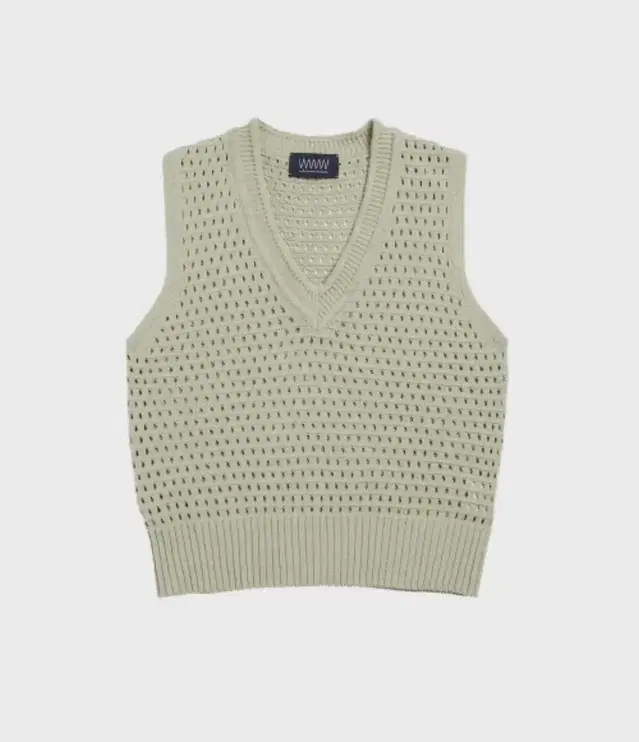 왓에버위원트 니트조끼(베스트) / NET V-NECK KNIT VEST