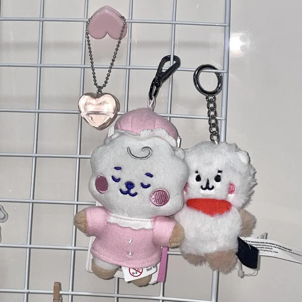 BT21 RJ 잠옷 키링 플랫퍼 백참 인형