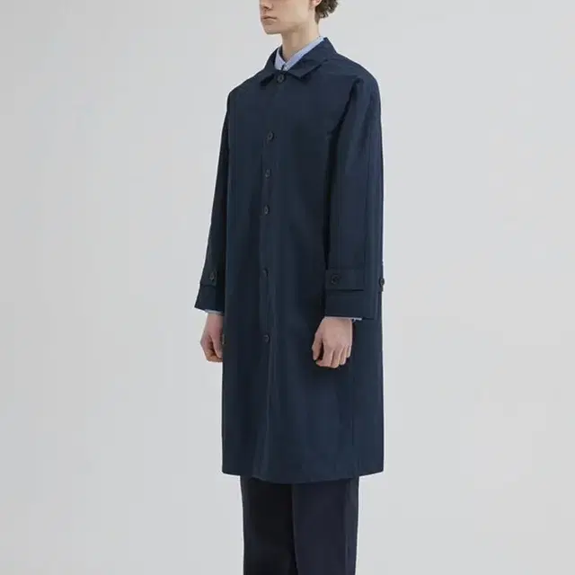 네이비 맥코트 러스티치 / BACK POCKET MAC COAT