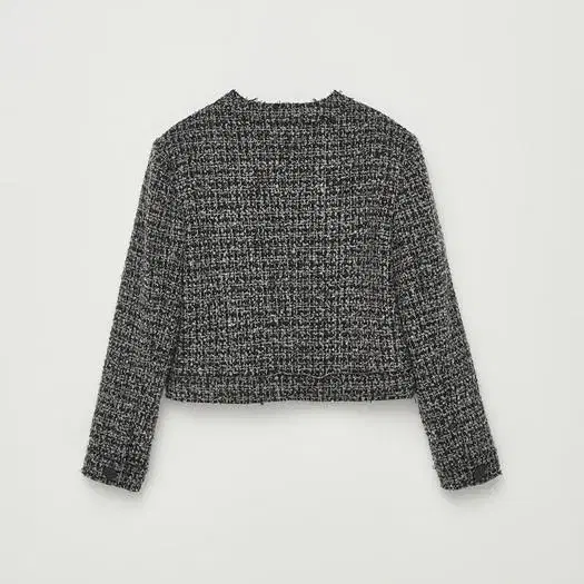 마뗑킴 tweed short jacket in black