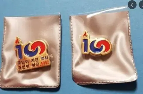 대한민국 수립 100주년 기념 뱃지 미개봉 제품 운포