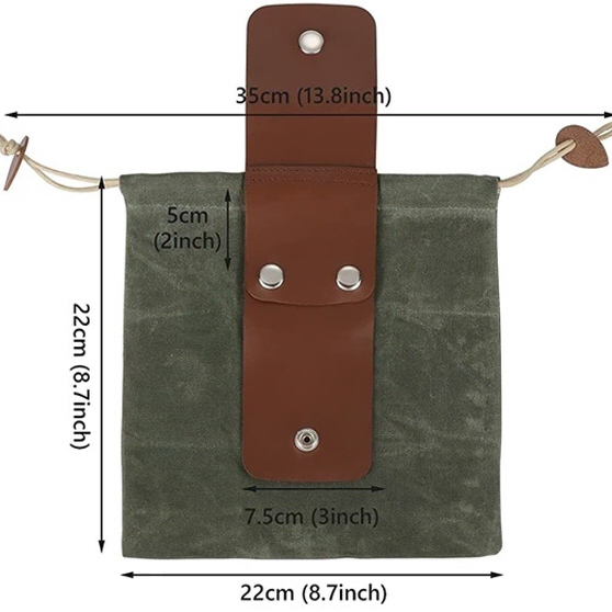 과일 열매 채집 캠핑 등산 허리 주머니 스트랩