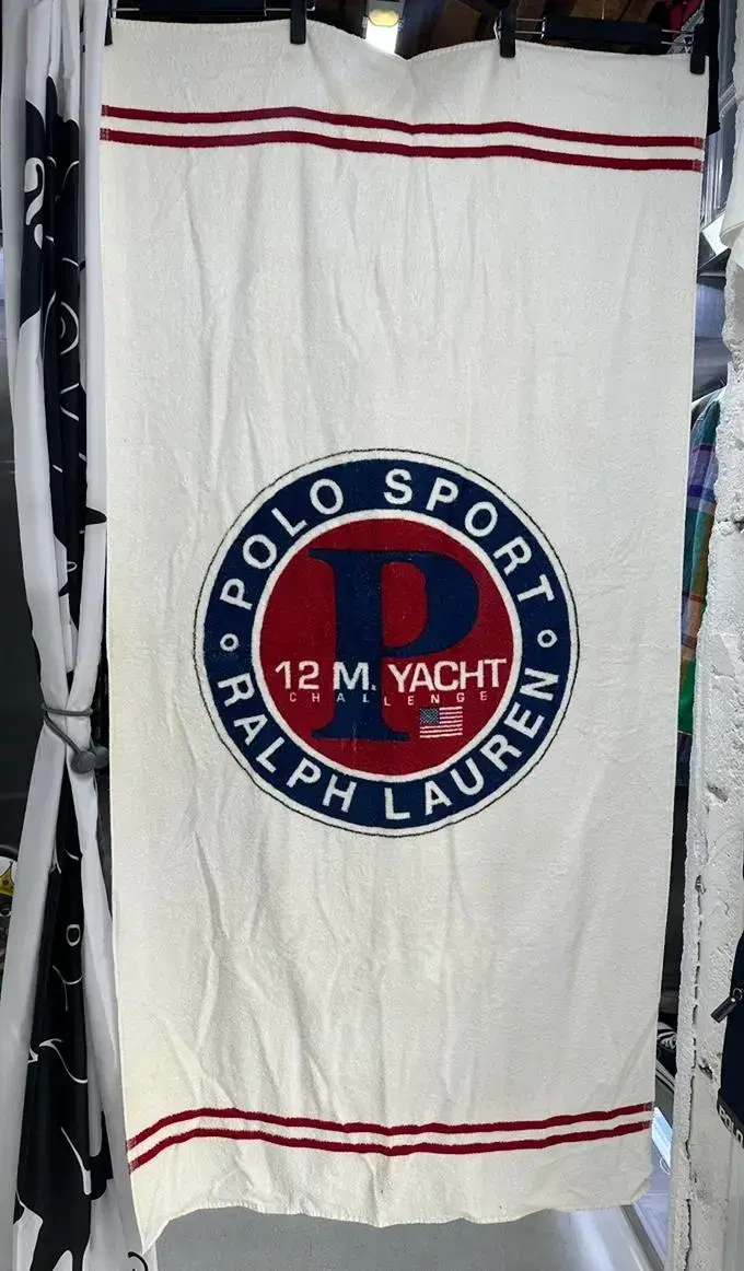 90s polo sport yacht beach towel 폴로스포츠