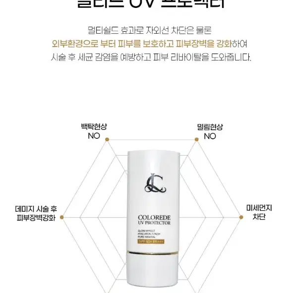 끌리드 UV 프로텍터 에스테틱 전용 프리미엄 썬크림 피부장벽 모공관리 끈