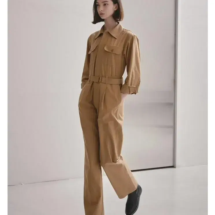 아비에무아 Belted Jumpsuit 점프수트 카멜 1/L