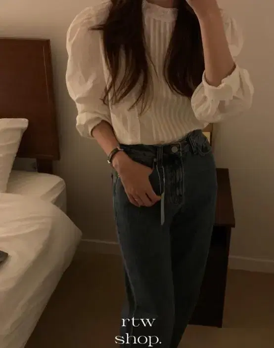 rtw 로맨틱투웨어 magnolia blouse