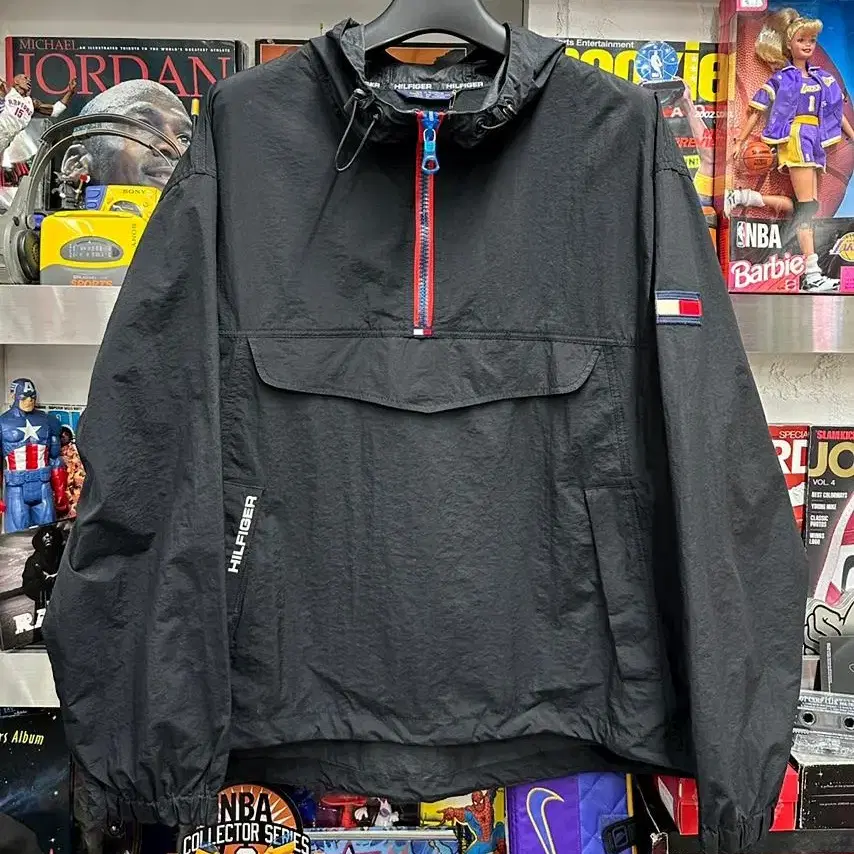 90s tommy hilfiger anorak 타미힐피거 아노락 블랙