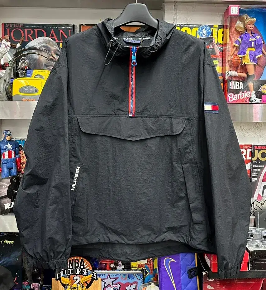 90s tommy hilfiger anorak 타미힐피거 아노락 블랙