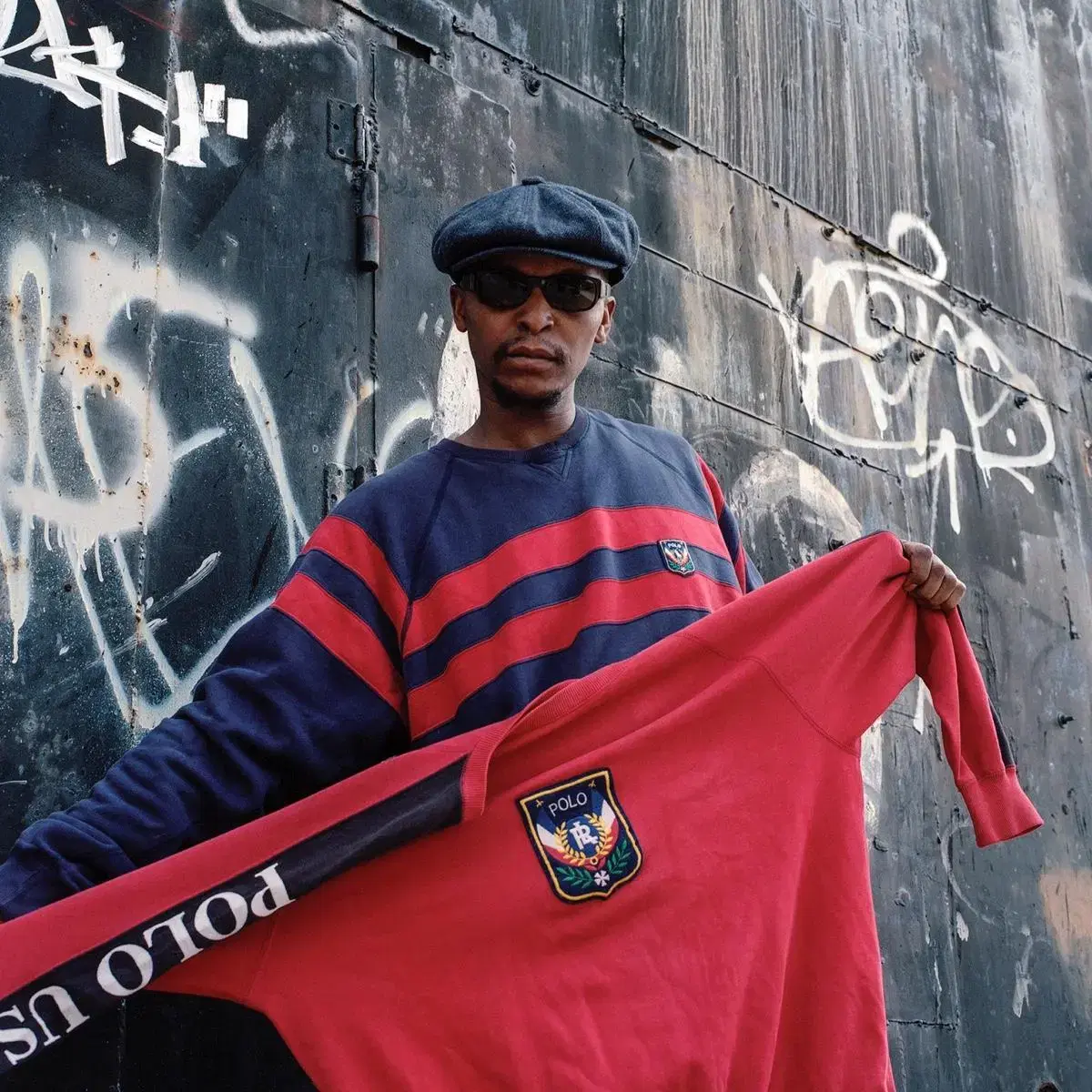 80s polo vtg uni crest sweatshirt 폴로 맨투맨