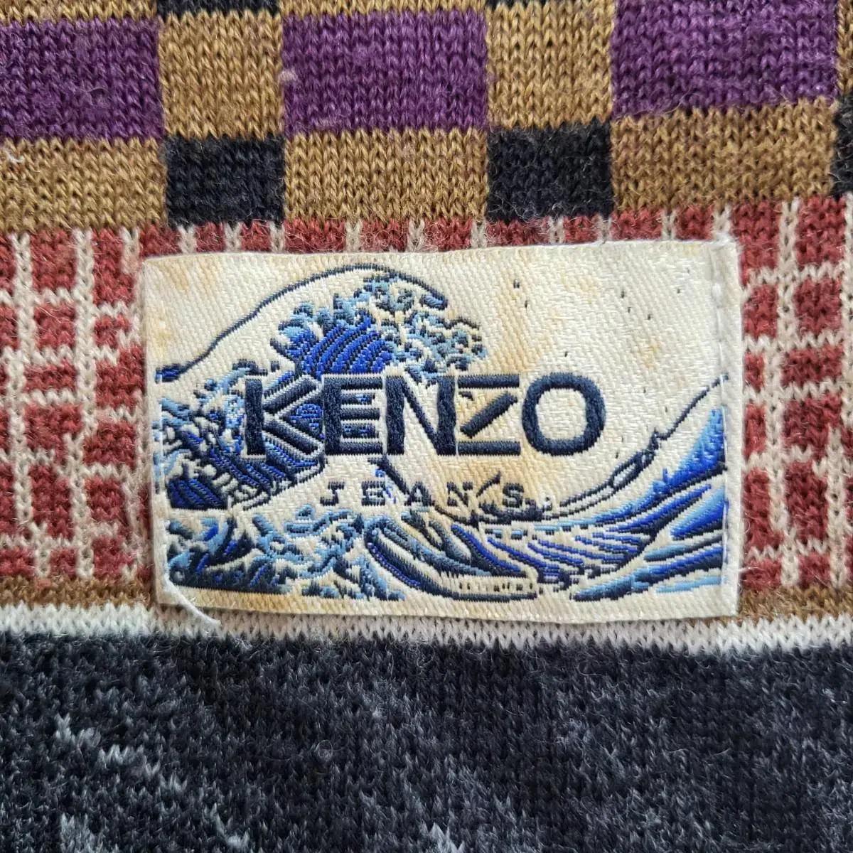 80s 겐조진스 겐조목도리 겐조머플로 kenzo 겐조니트 빈티지겐조