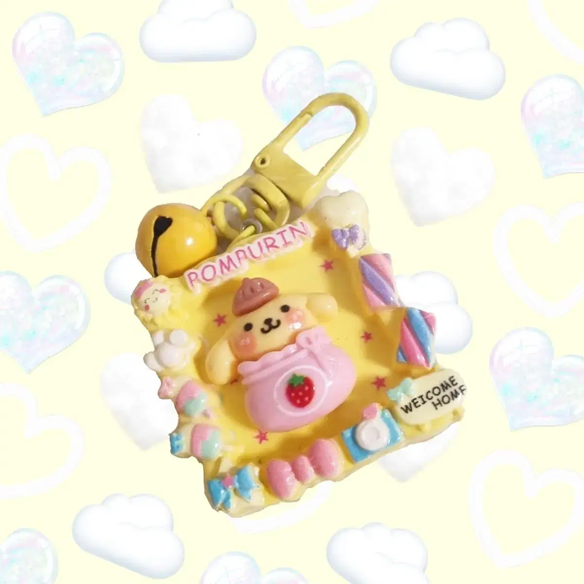 Pom Pom Purin Keyring