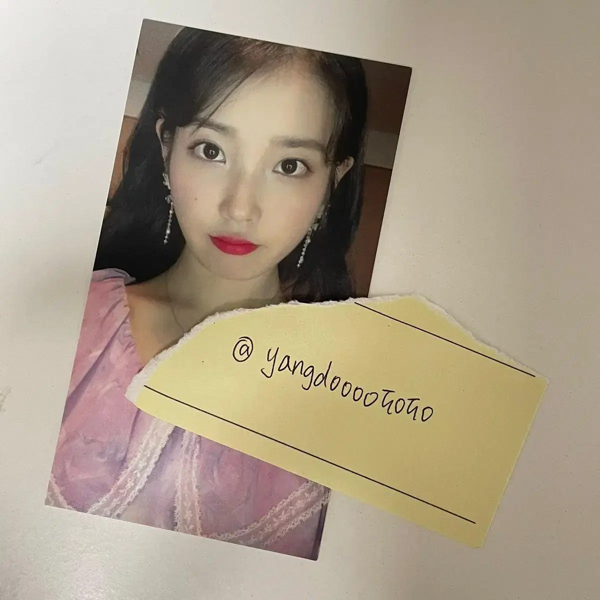 IU 11th Anniversary fanmeeting Yeokjogong photocard selfie Heegwipuka