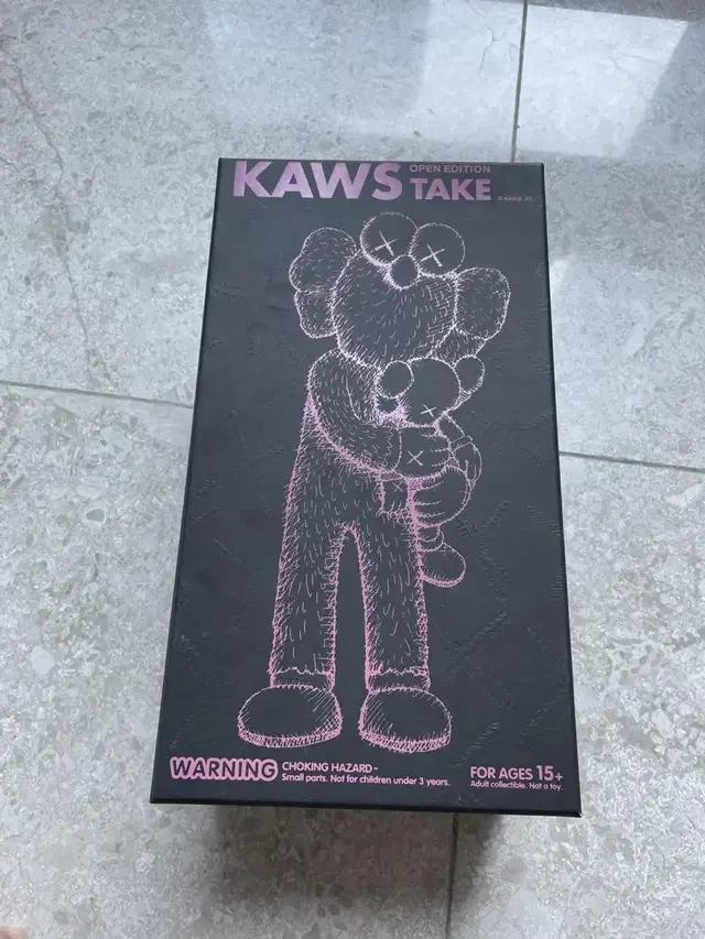 (새상품) 카우스 테이크 kaws take 오픈에디션 블랙 피규어