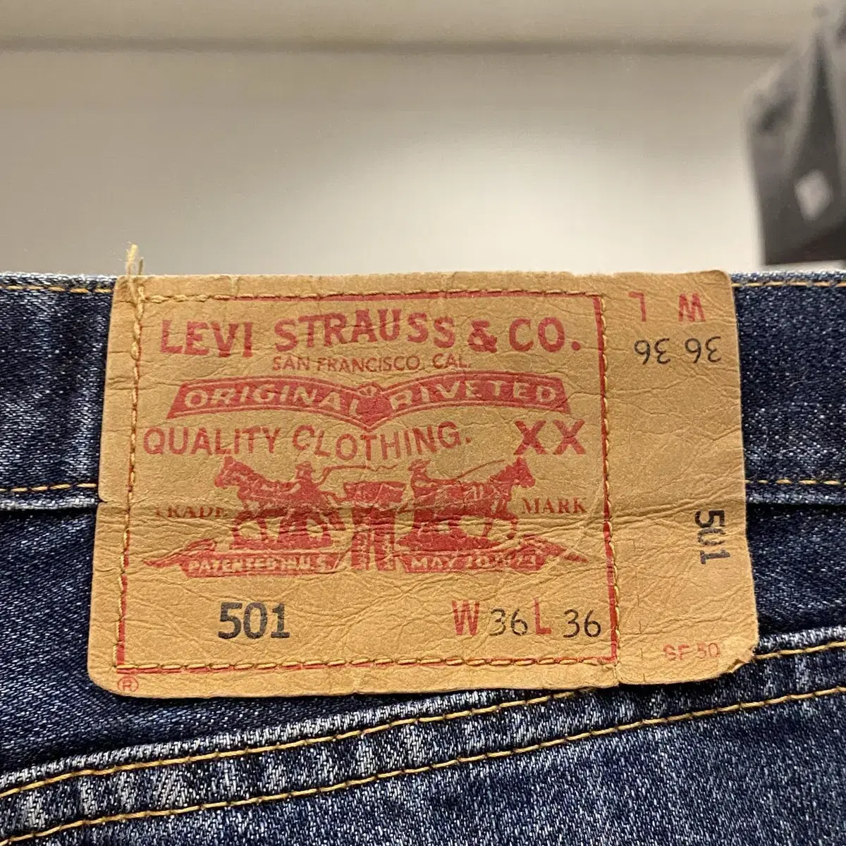 Levis 리바이스 501 데님 팬츠 (34inch)