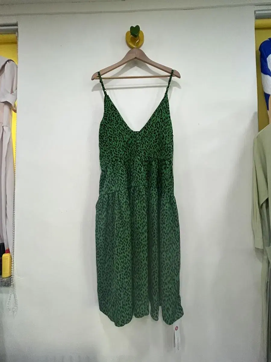 Green Leopard Bustier ONEPIECE / Strappy Kangkang ONEPIECE