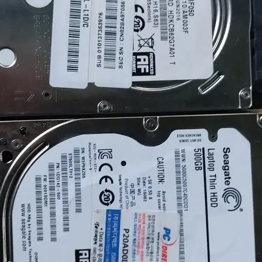 노트북 HDD + SSD 알괄 판매합니다.