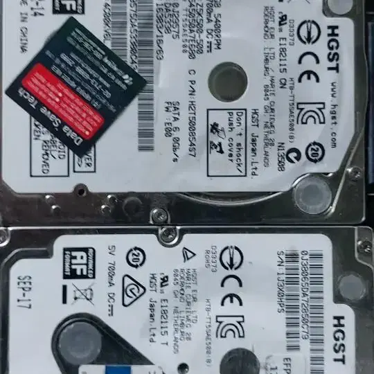 노트북 HDD + SSD 알괄 판매합니다.