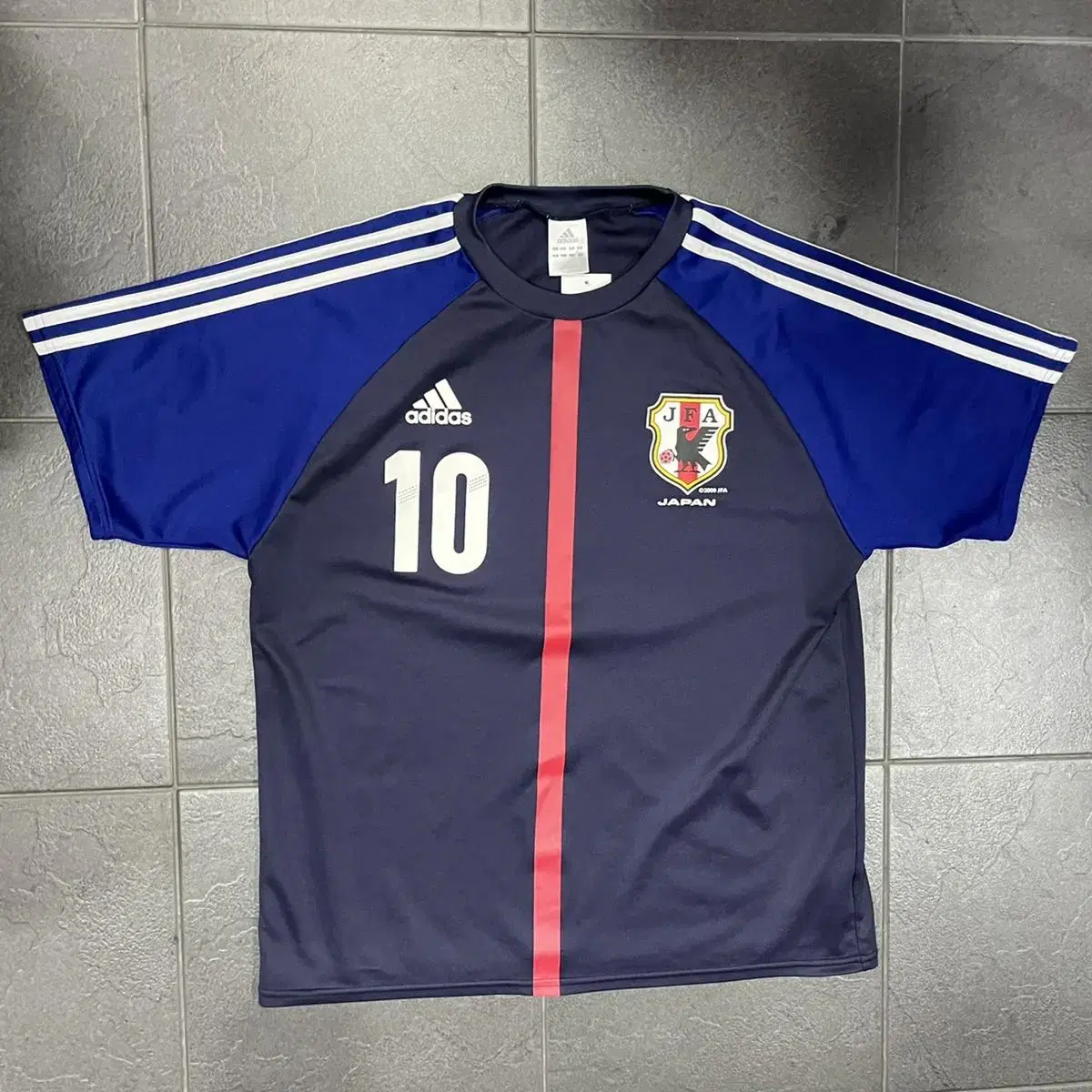 (95)Adidas Japan National Soccer Jersey Y2K Blockcore