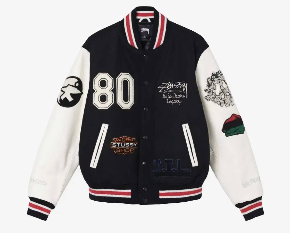 Stussy Haregashi DenimTears Varsity Jacket