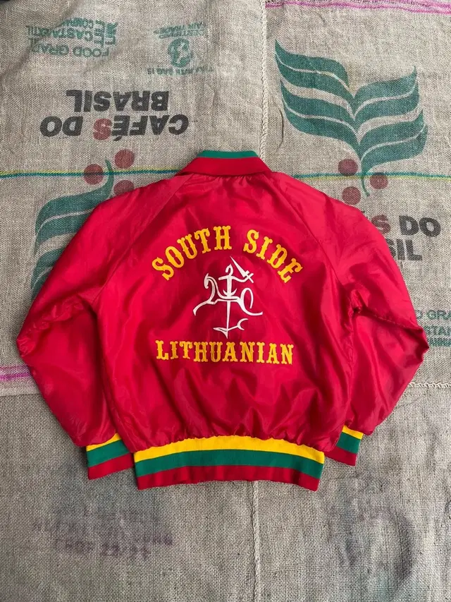 [M] 90s USA Nylon Stadium Jacket