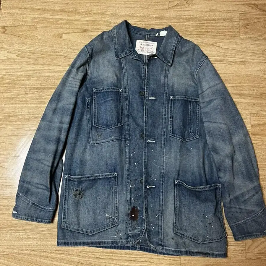 M) LVC 페인팅 초어 자켓 sack coat