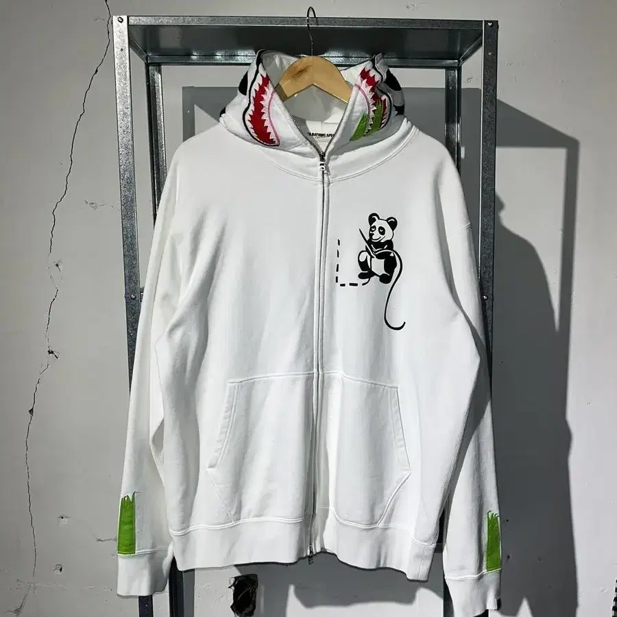 BAPE panda shark full hoodie zip