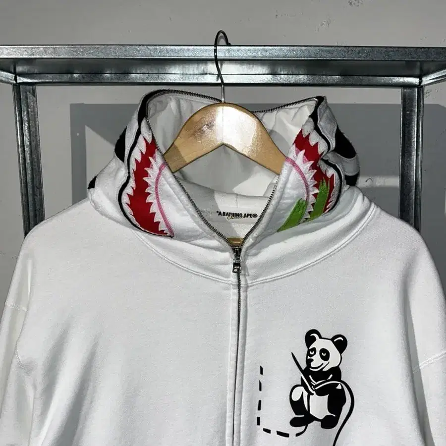 BAPE panda shark full hoodie zip